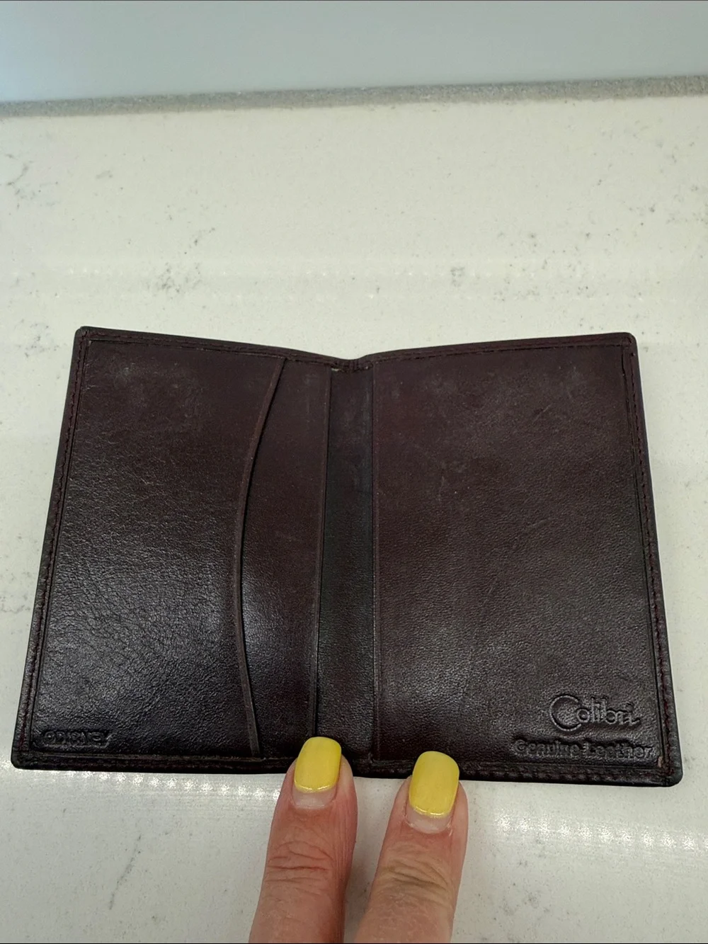 Mickey Mouse Leather Wallet - Dark Brown